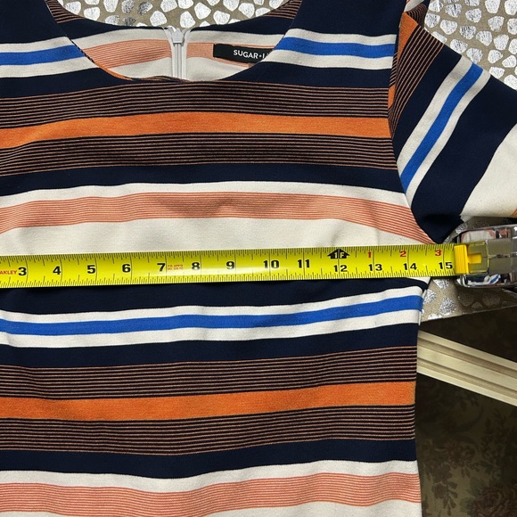Sugarlips Multicolor Striped Long Sleeve Dress - Picture 7 of 7